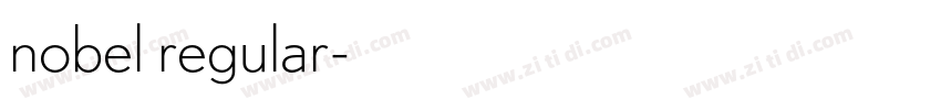 nobel regular字体转换